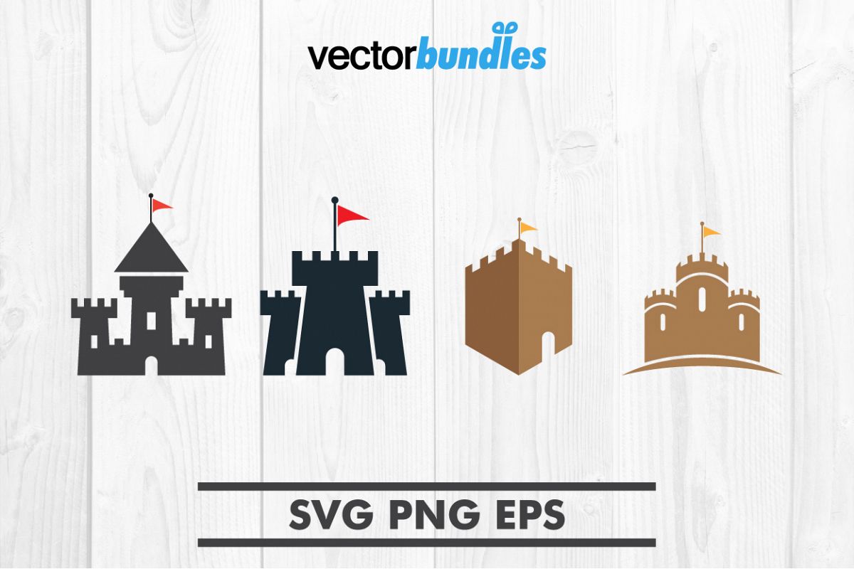 Castle clip art svg example image 1