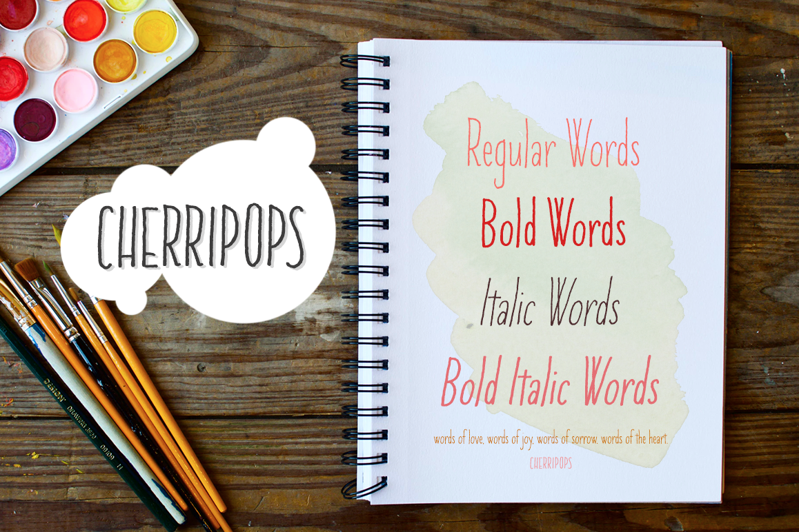 Cherripops & Cherripops Bold and Italics example image 1