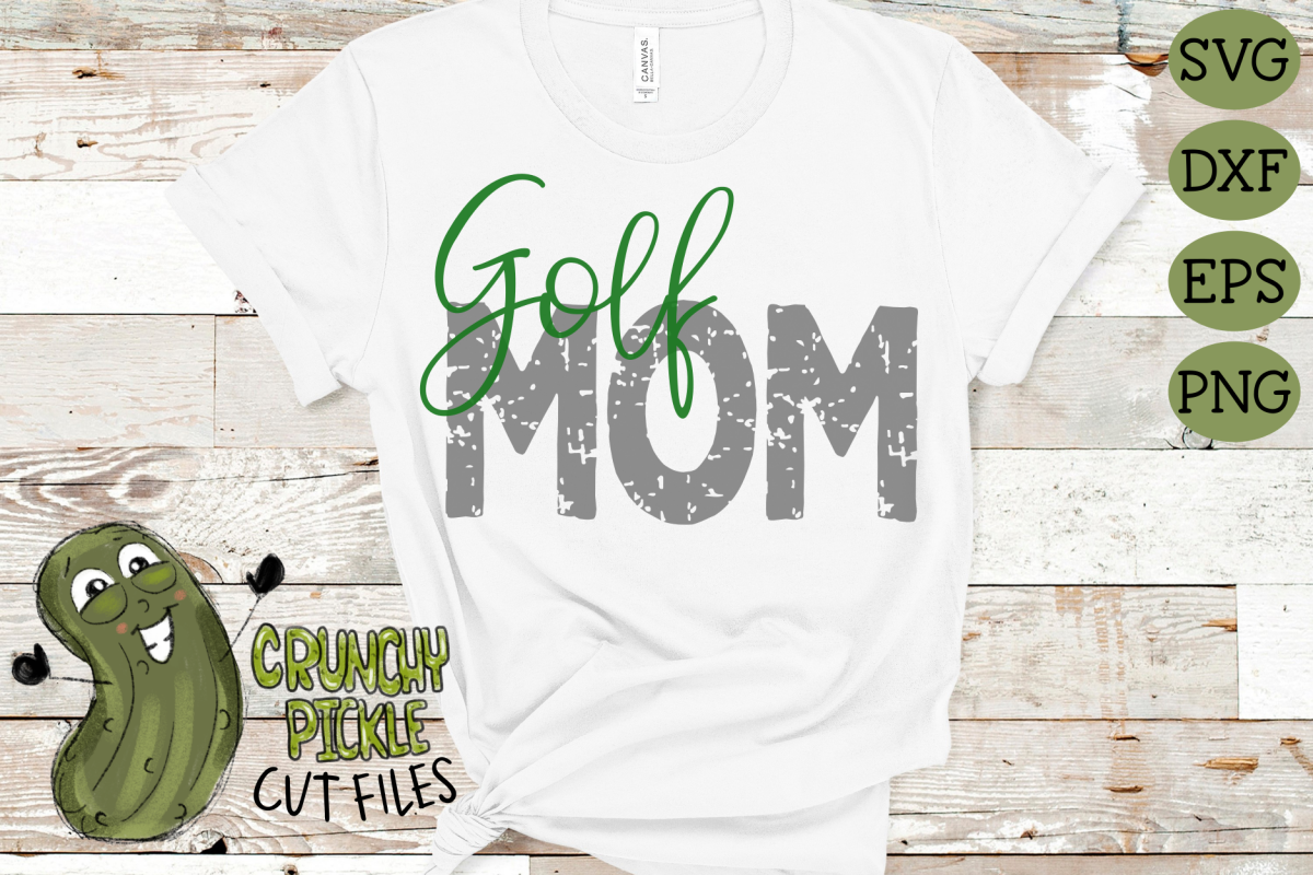 Golf Mom & Bonus Team Mom Sports SVG Cut File example image 1