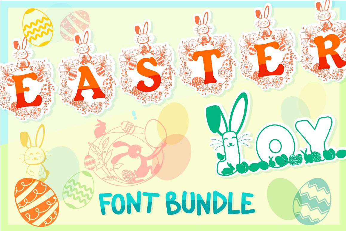 The Easter Joy Font Bundle example image 1