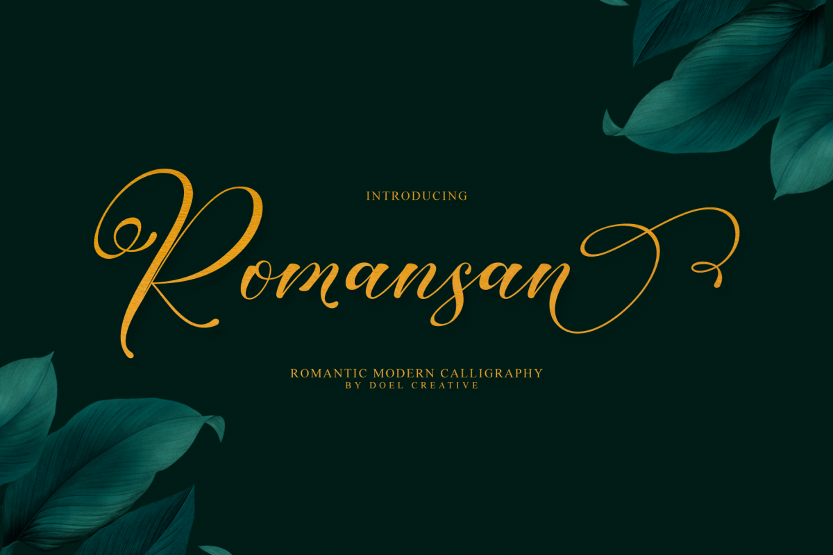 Romansan | Romantic Calligraphy example image 1