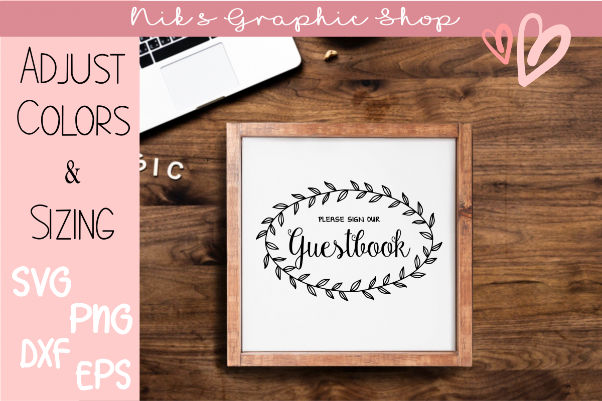 Download Guestbook Svg, Cards Svg, Gifts Svg, Wedding Svgs, Weddings