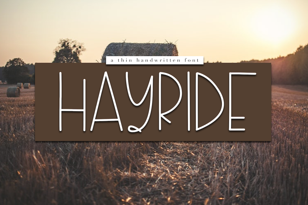 Hayride - A Handwritten Font example image 1