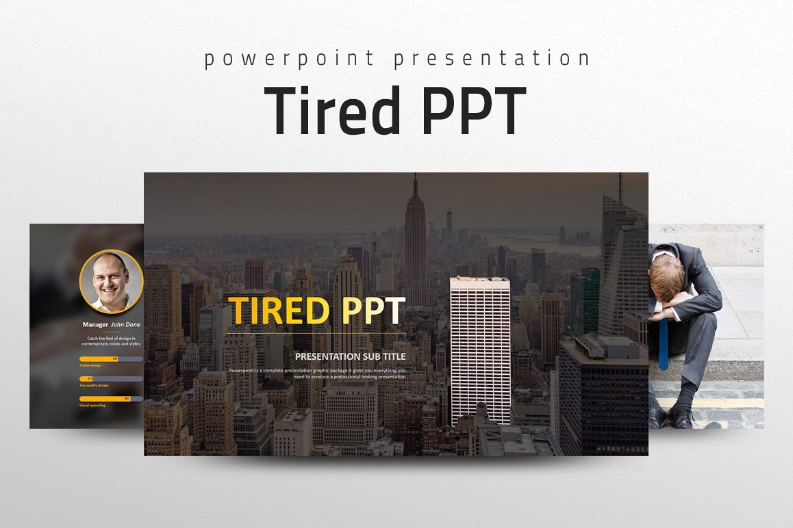 Tired PPT example image 1