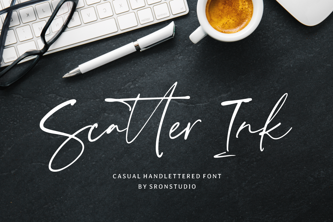 Scatter Ink | Handlettered Font example image 1