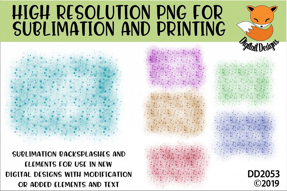 Magic Fairy Dust Sublimation Background Element Bundle example image 1