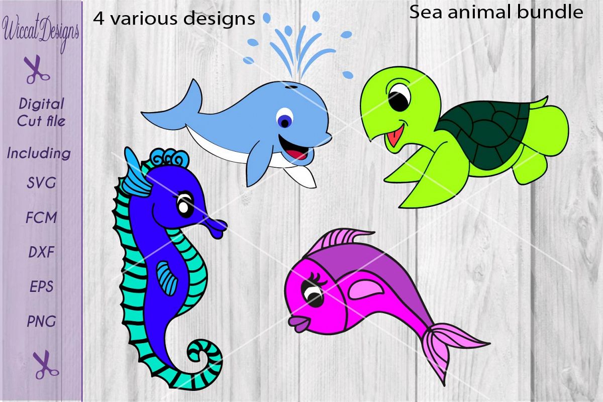 Download SVG Sea Bundle, Sea animals svg, scanncut, cricut design