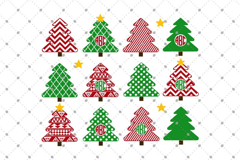 Christmas Tree SVG Cut files example image 1