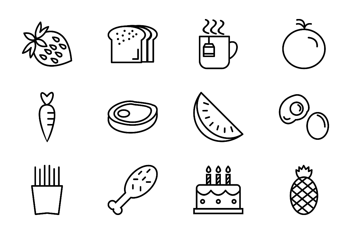 Set Of Food Icons example image 1