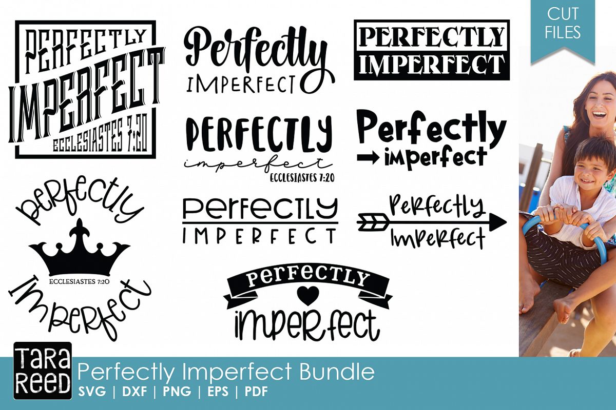 Perfectly Imperfect - SVG & Cut Files for Crafters example image 1