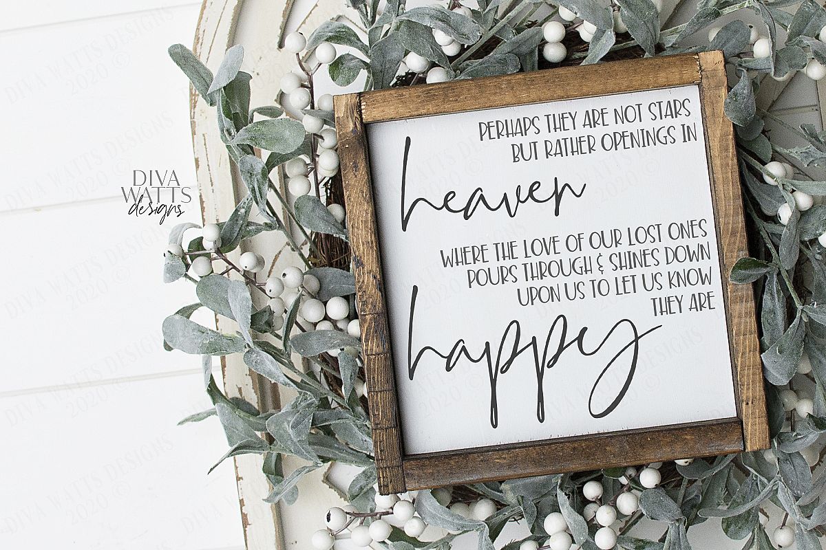 Perhaps They Are Not Stars Grief Loss Mourning Memorial SVG example image 1