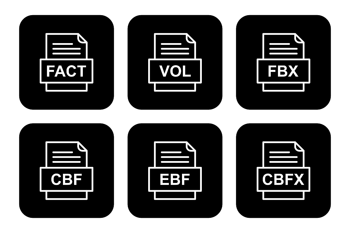 Set Of File Formats Icons example image 1