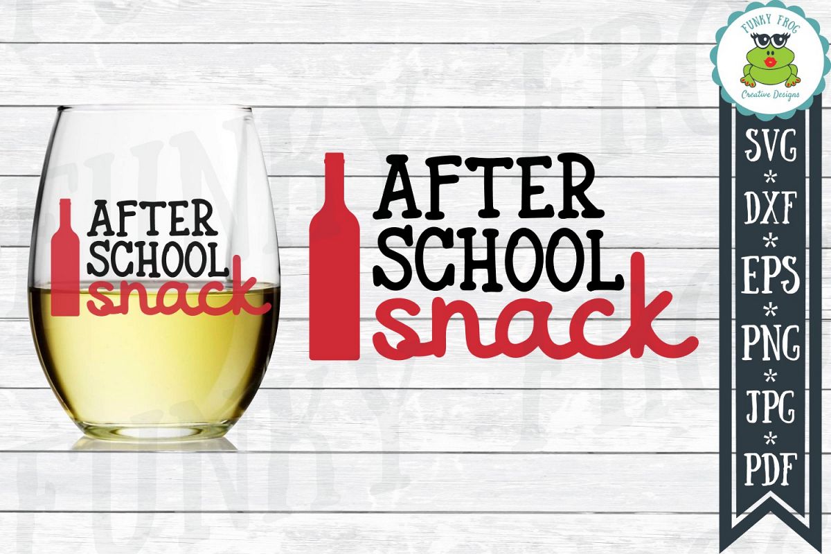 After School Snack - Teacher SVG Cut File example image 1
