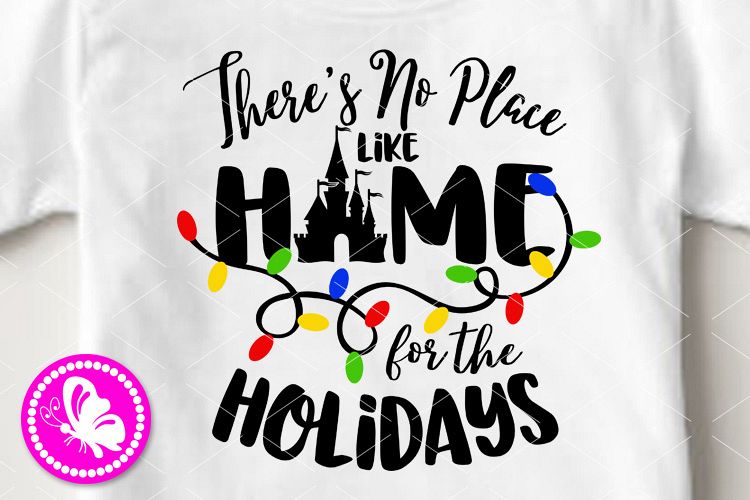 Theres no place like home for the holidays Magic castle svg example image 1