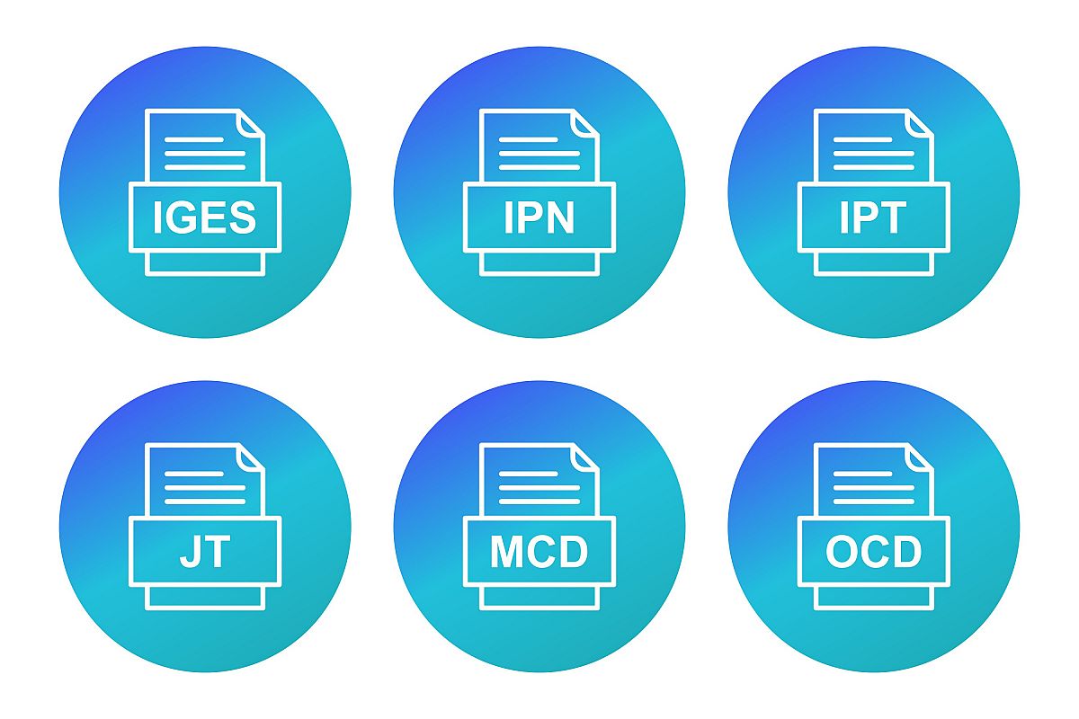 Set Of File Formats Icons example image 1
