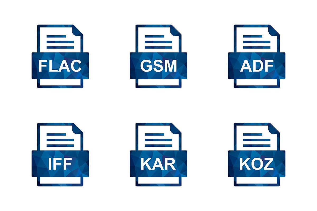 Set Of File Formats Icons example image 1