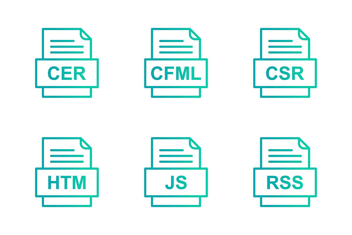 Set Of File Formats Icons example image 1
