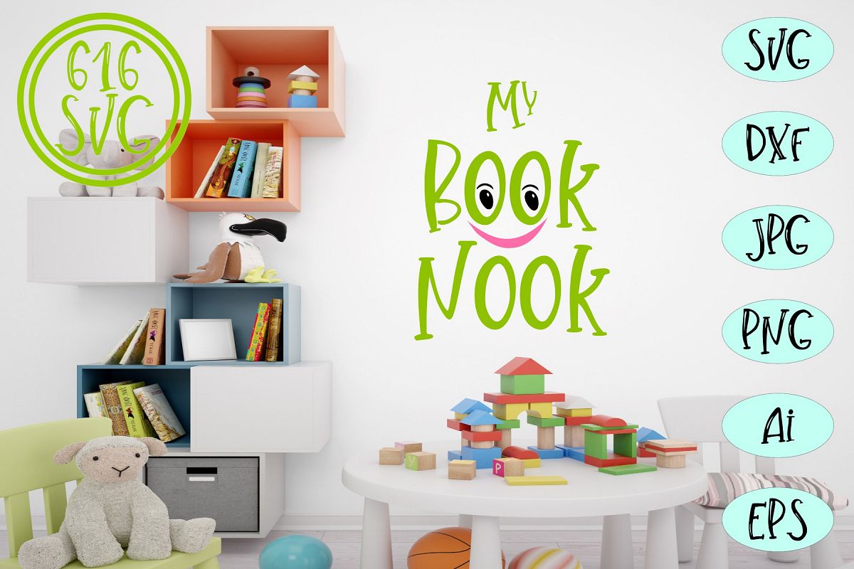 My Book Nook SVG, DXF, Ai, PNG example image 1