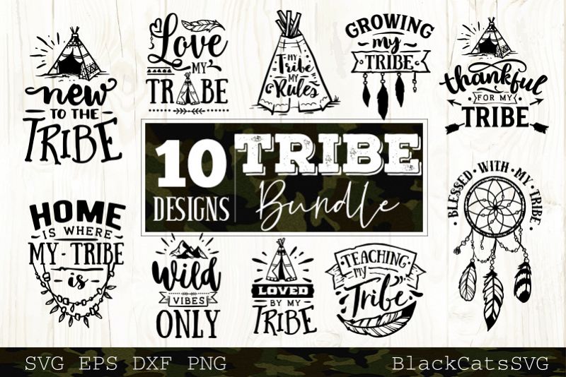 Tribe bundle SVG 10 designs Wild SVG bundle vol 4 example image 1
