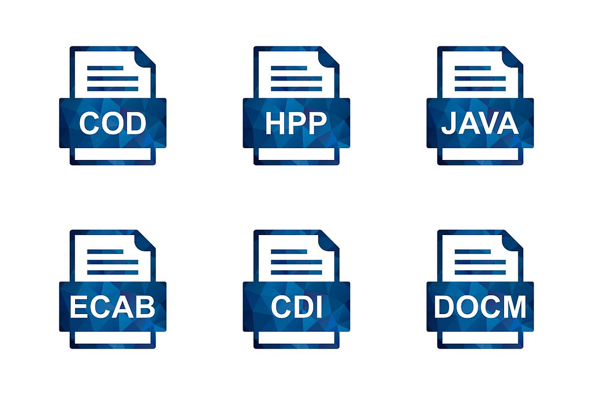Set Of File Formats Icons example image 1