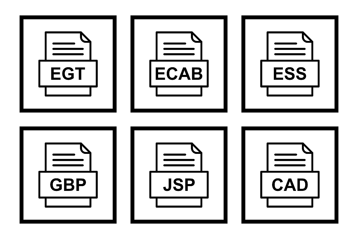 Set Of File Formats Icons example image 1