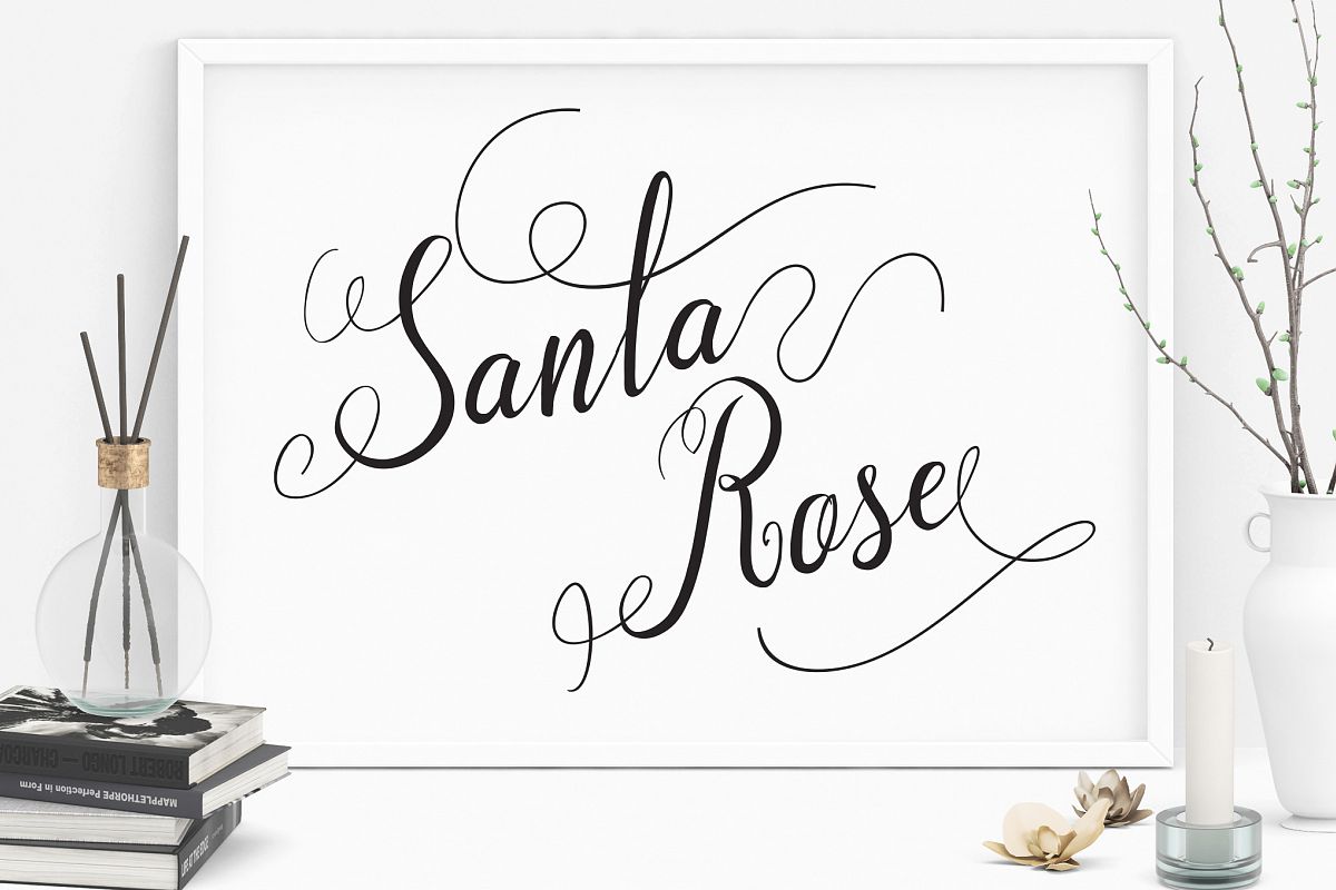 Santa Rose Script example image 1