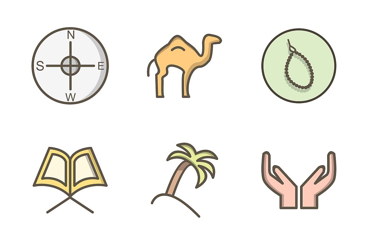 Set Of Ramadan Icons example image 1
