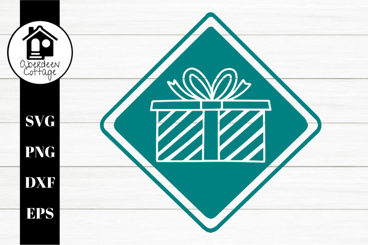 Present Cut Out SVG| PNG | EPS | DXF example image 1