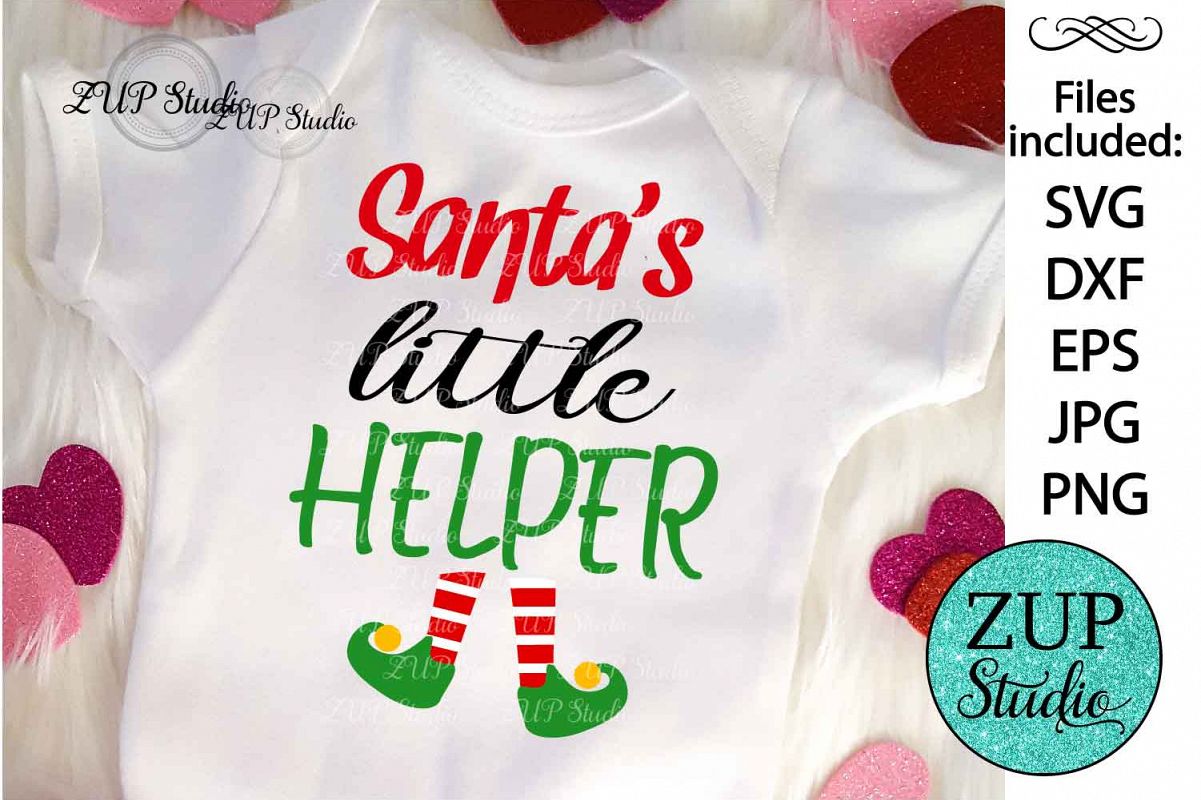 Santa's little helper Digital Cutting files file 121 example image 1