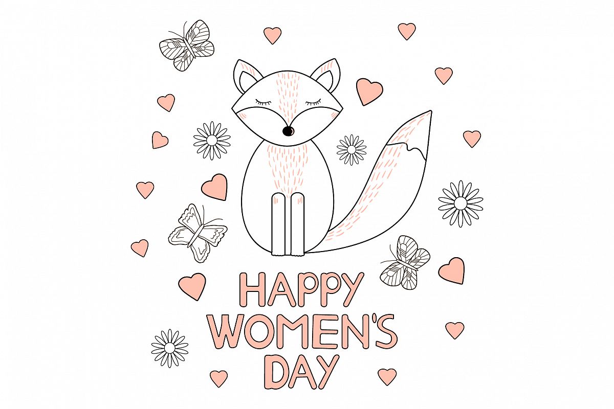 Happy Women's day card. 8 of March. Ai, eps, jpg, png, psd, example image 1