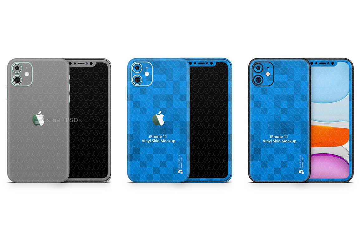 iPhone 11 2019 PSD Skin Mockup Template example image 1