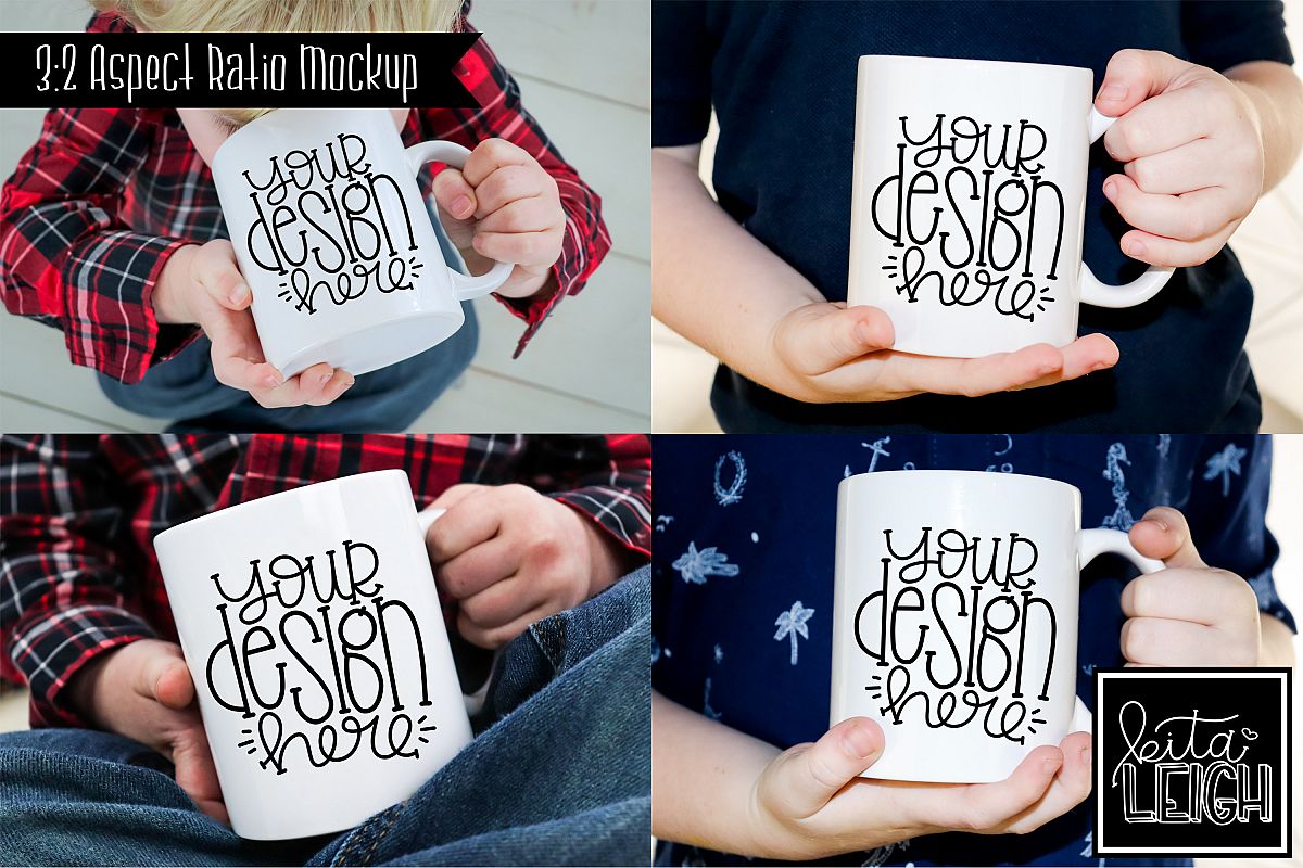 Child Mug Mockup Bundle example image 1