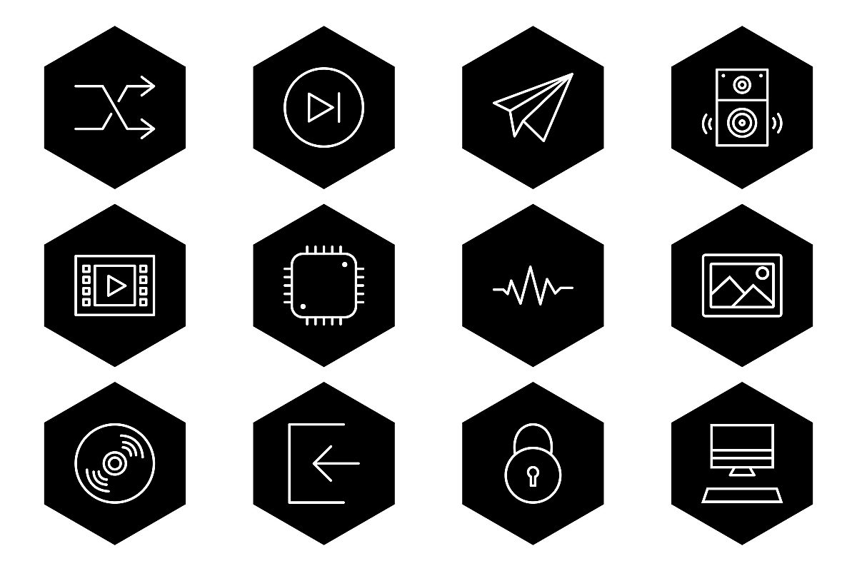 Set Of Multimedia Icons example image 1