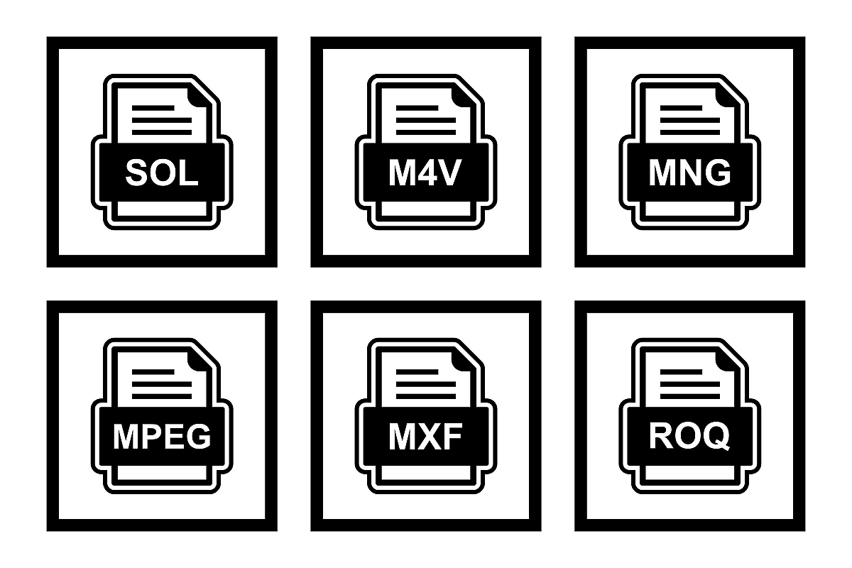 Set Of File Formats Icons example image 1
