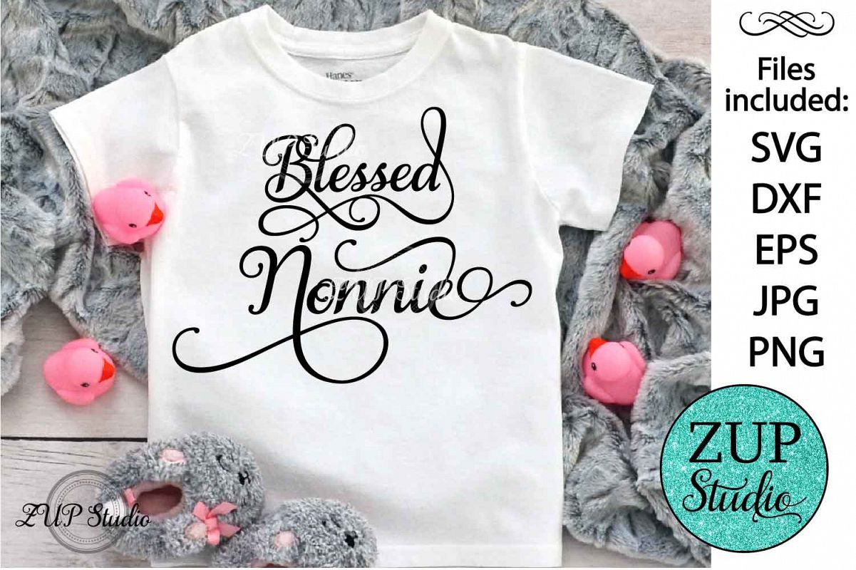 Blessed nonnie Digital Cutting files file 112 example image 1