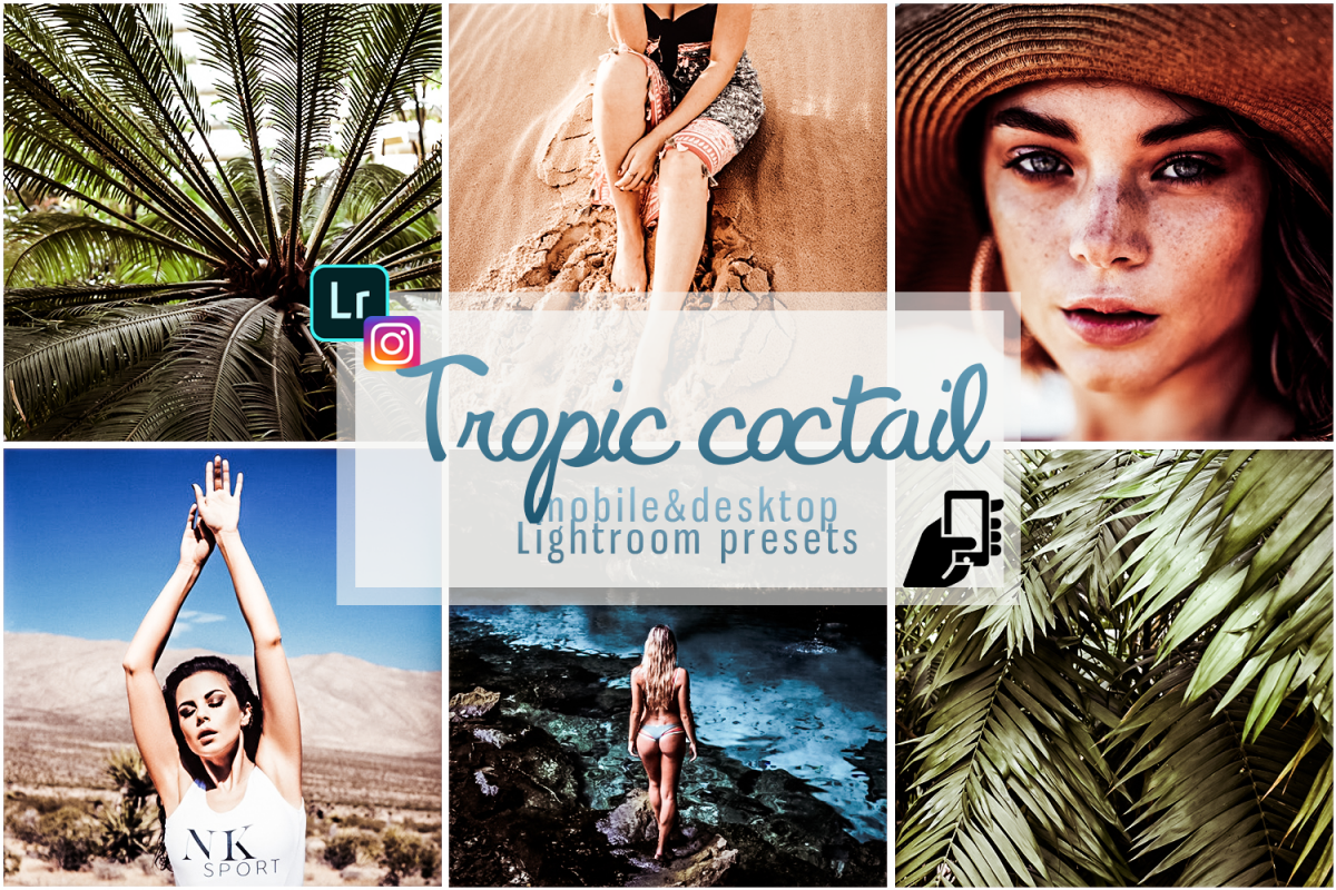 Tropical coctail presets for lightroom mobile and pc example image 1