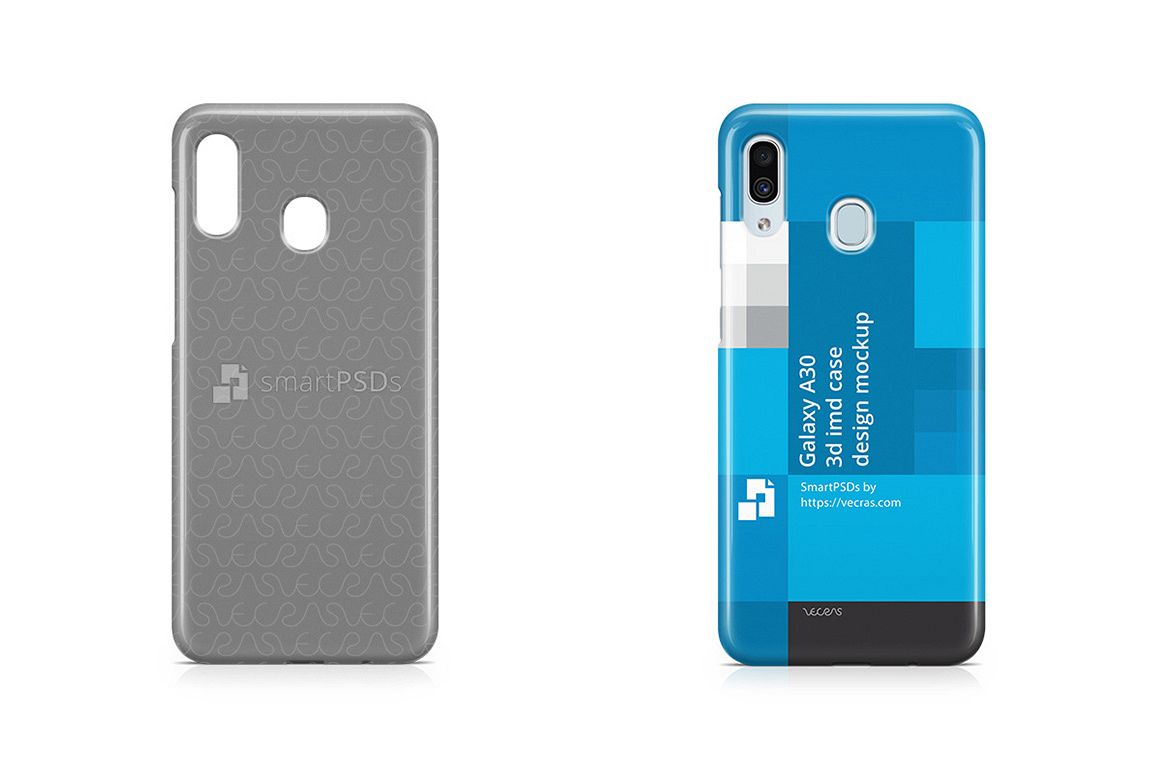 Samsung Galaxy A30 3d IMD Case Design Mockup 2019 example image 1