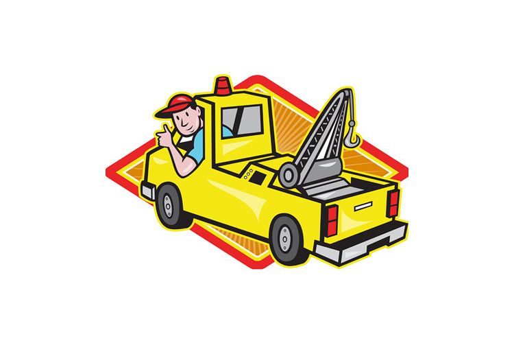 Tow Wrecker Truck Driver Thumbs Up example image 1