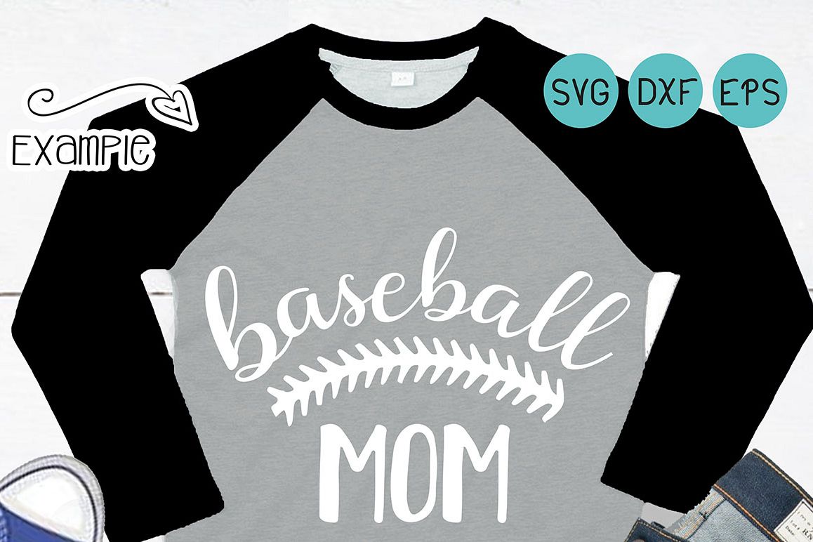 BASEBALL MOM SVG, baseball svg, Saying, Mama svg files, sport mom, silhouette cameo, cricut, dxf file, svg cricut, cut file example image 1