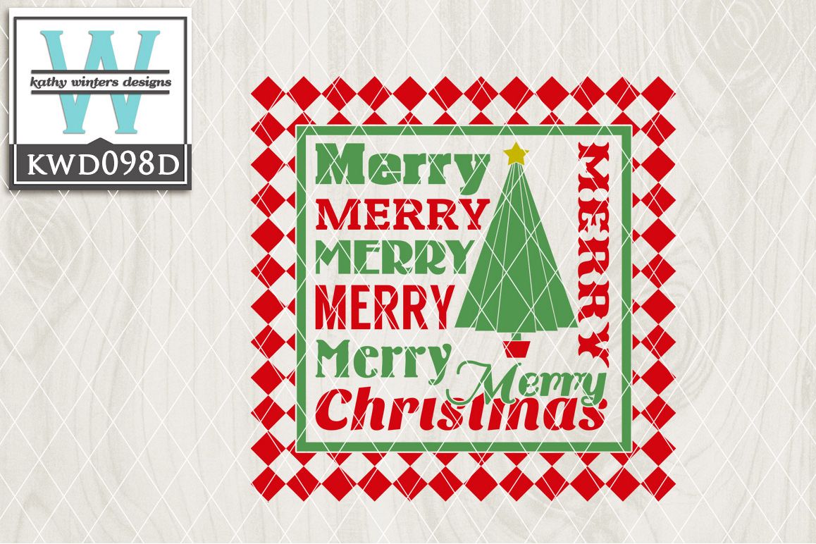 Christmas Cutting File KWD098D example image 1