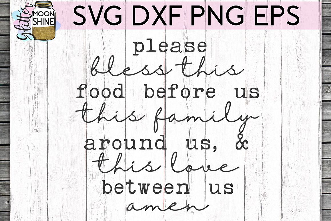 Please Bless This SVG DXF PNG EPS Cutting Files example image 1