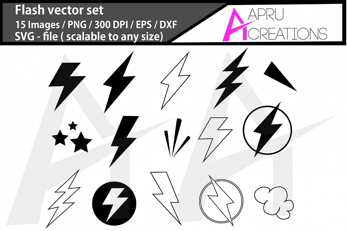 Flash svg/ flash silhouette example image 1