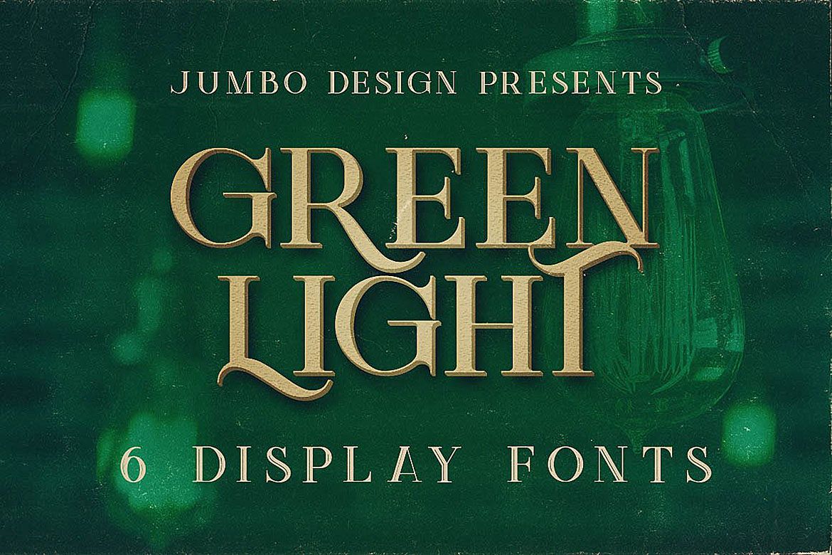 Green Light - Vintage Style Font example image 1