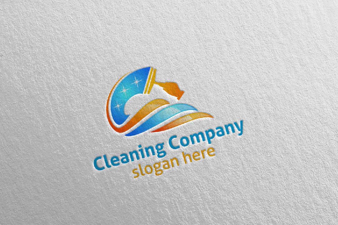 Cleaning Service Vector Logo Design