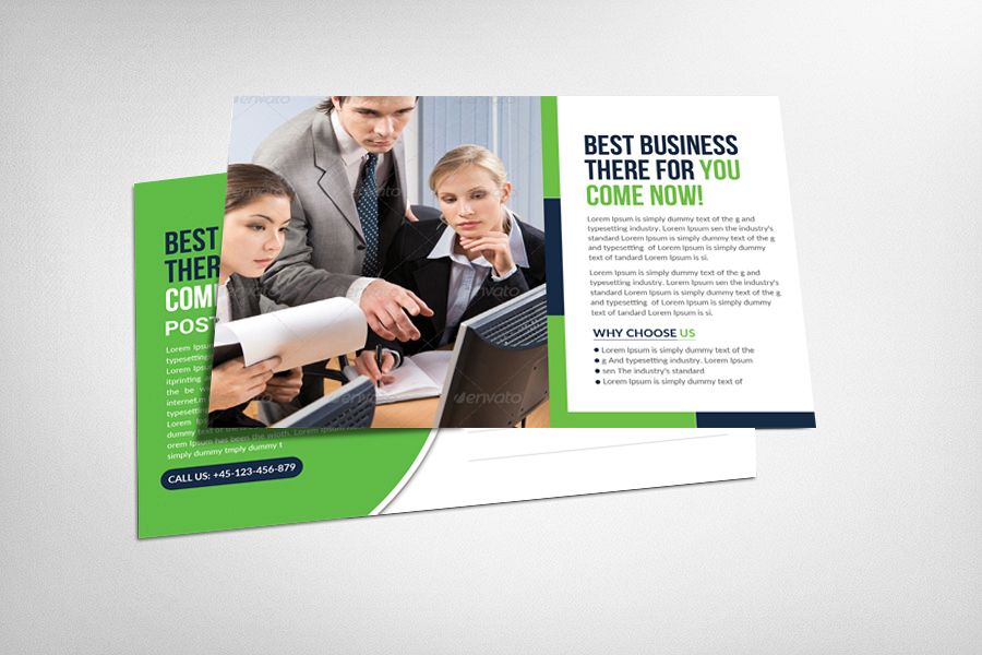 Global Business Postcard Template example image 1