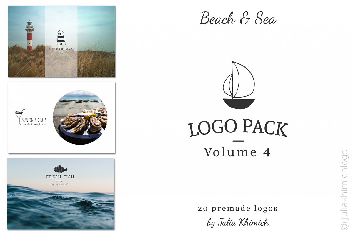 Logo Pack Volume 4. Beach & Sea example image 1
