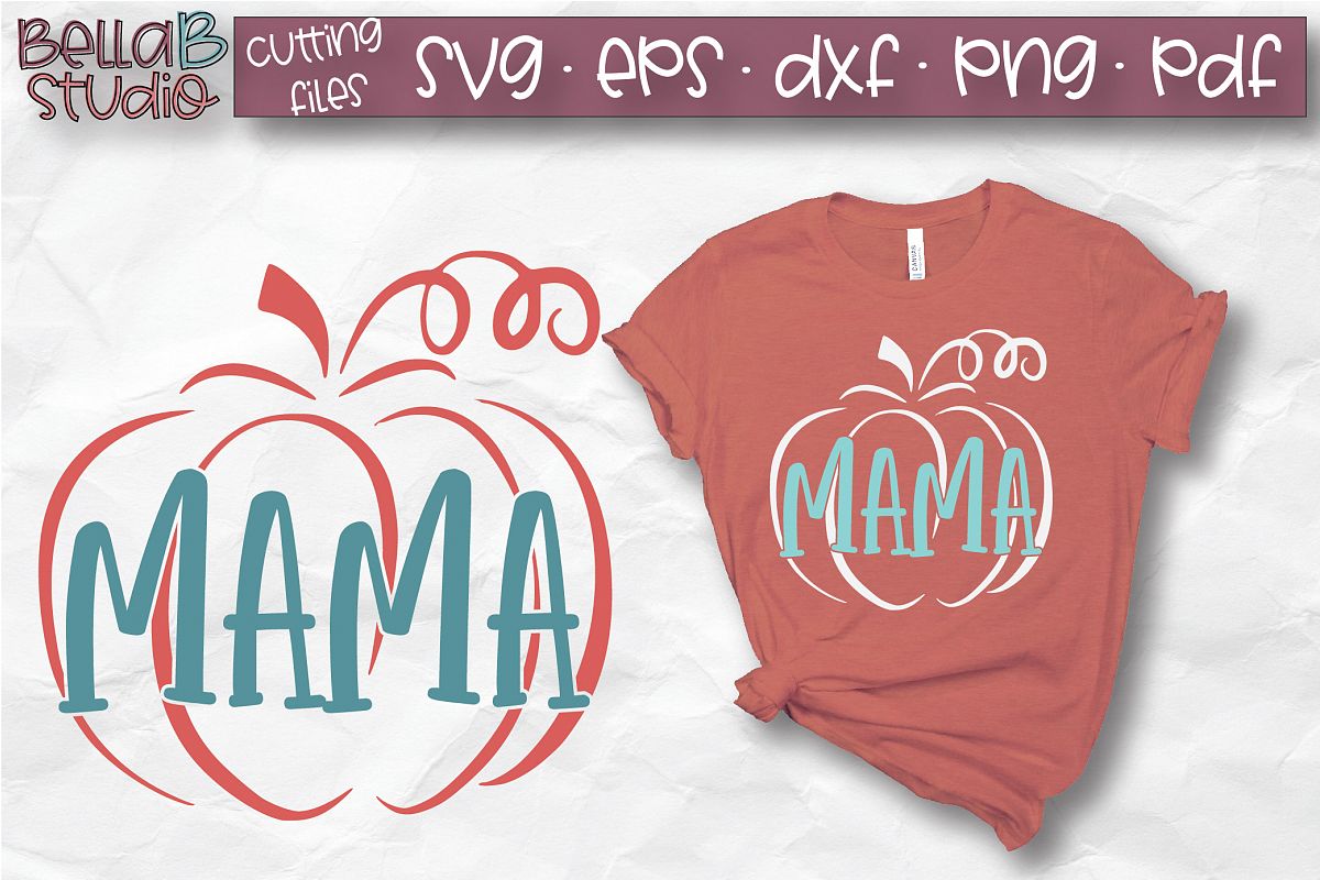 Mama Pumpkin SVG, Pumpkin SVG, Fall, Autumn SVG example image 1