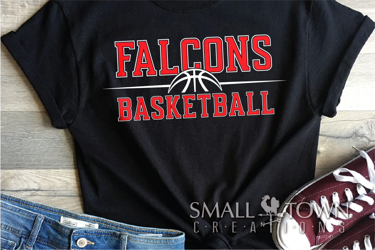 Falcon, Basketball, Sports, Design, PRINT, CUT, DESIGN example image 1
