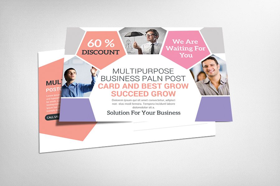 Multiuse Clean Corporate Postcard example image 1