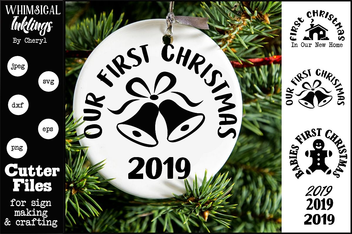 Our First Christmas Ornaments Set 388666 Svgs Design Bundles